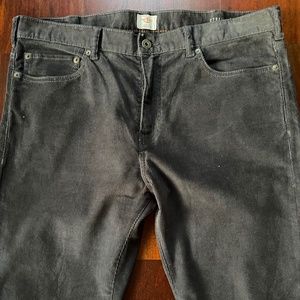 Dockers Men's Corduroy Plants Size 36x30 Dark Gray